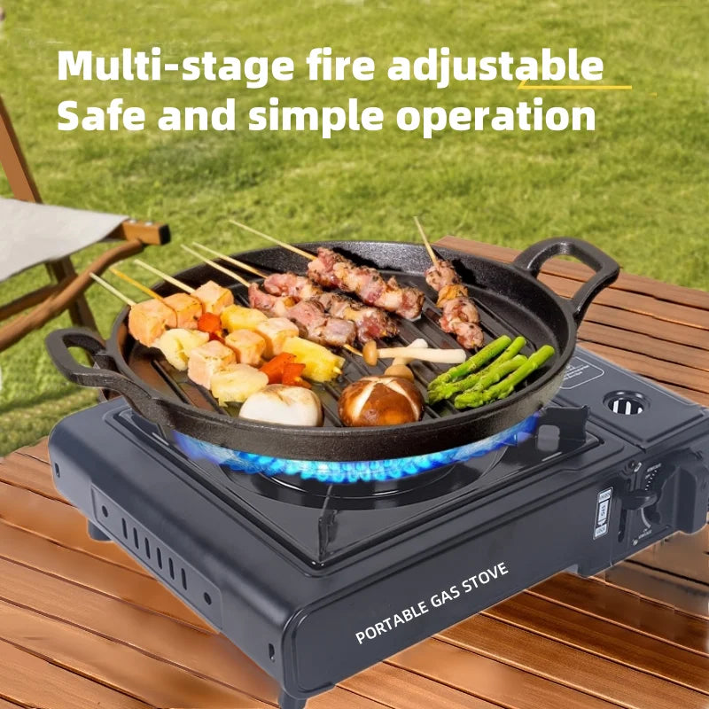 Camping Gas Stove Propane Cassette Burner Black