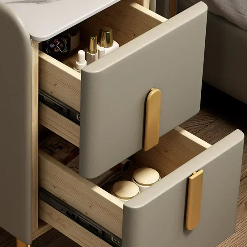 Smart Narrow Nightstand - Wireless Charging, Modern Design