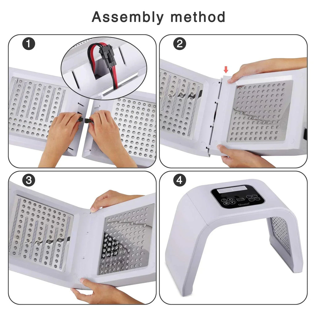 7-Color LED Photon Heating Facial Mask for Home Skin Care