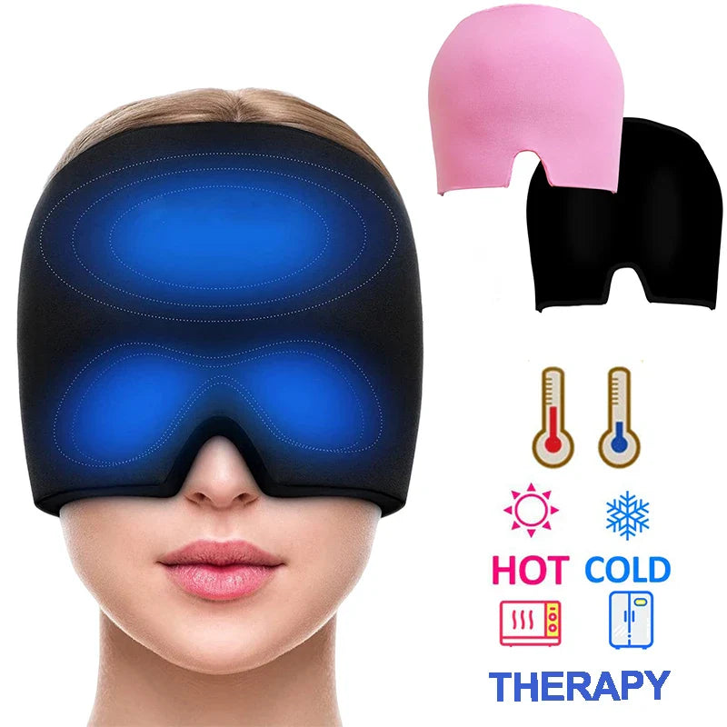 Ice Headache Relief Cap – Gel Cold Compress Migraine Therapy Hat