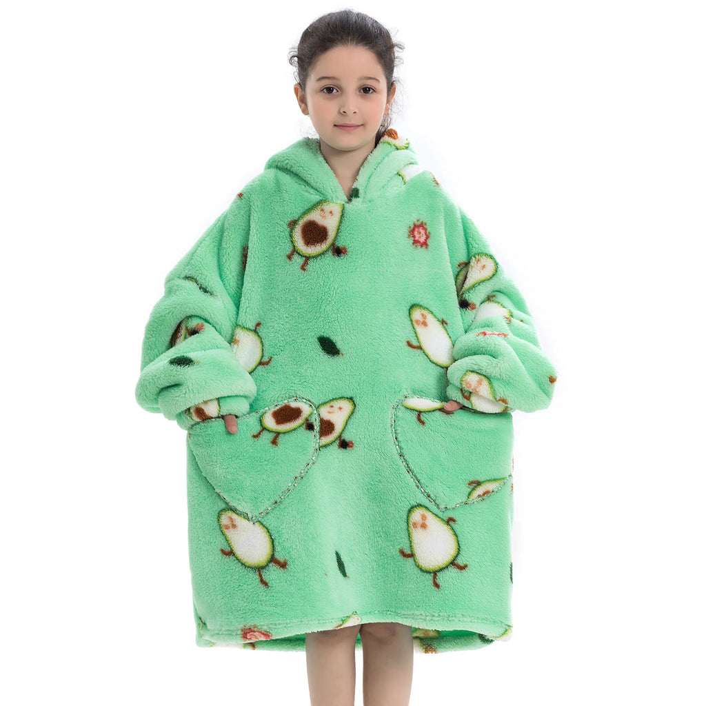 Sherpa Fleece Oversized Wearable Blanket Hoodie