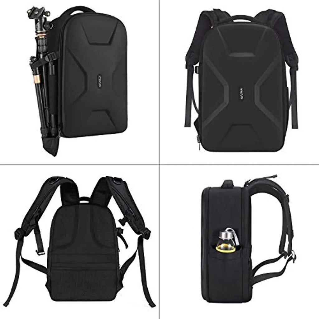 Waterproof Hardshell Camera Backpack Black
