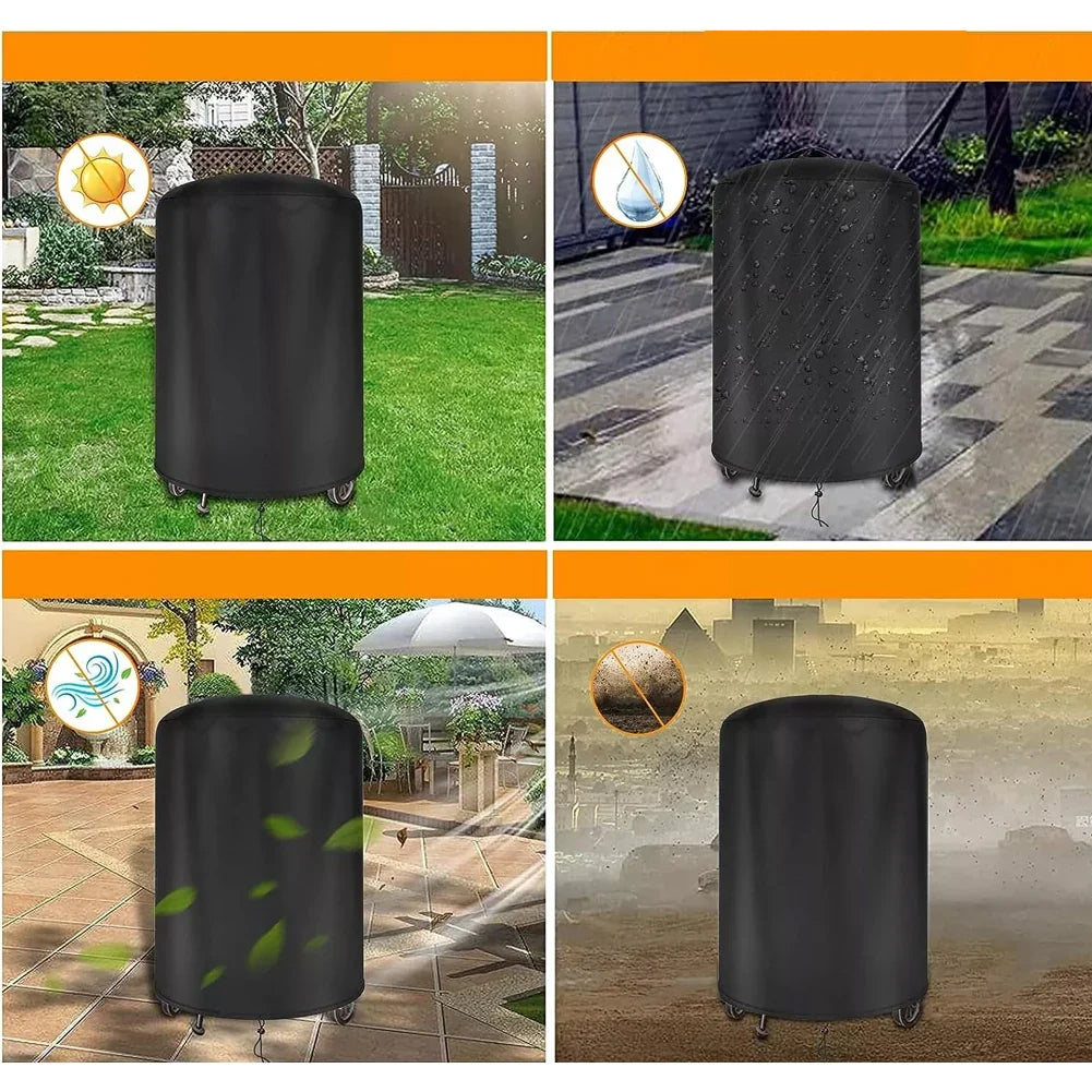 Waterproof Kettle BBQ Cover Black