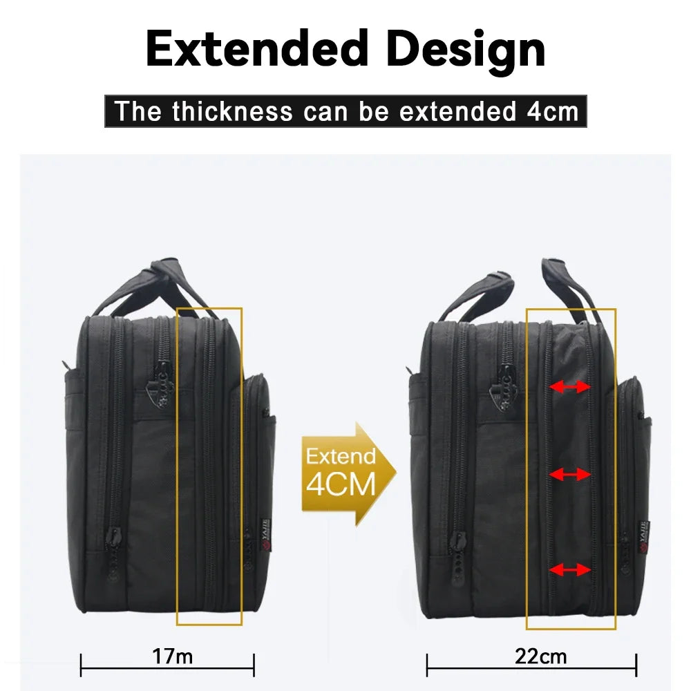 Large Capacity Laptop Briefcase Messenger Bag