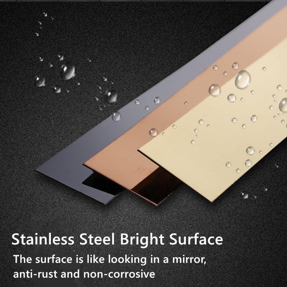 5M Gold Mirror Wall Sticker