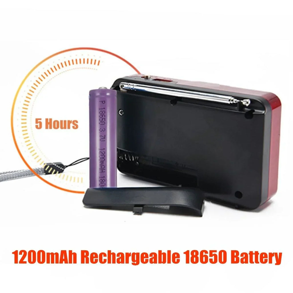 Mini Portable Rechargeable Digital Fm Radio & Mp3 Player
