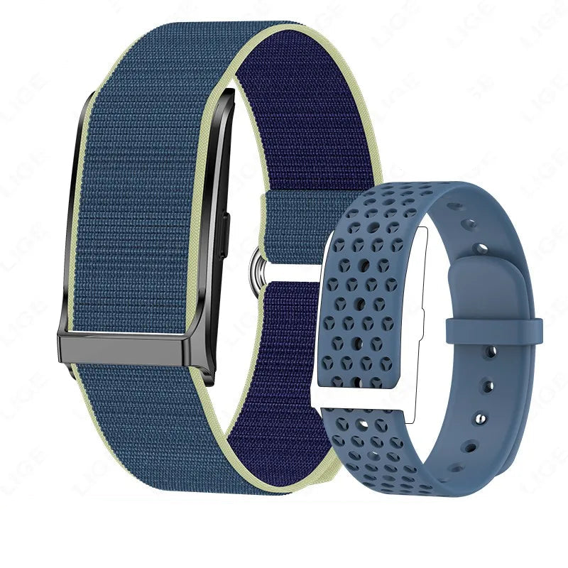 No-Screen Smart Bracelet with Heart Rate Blue