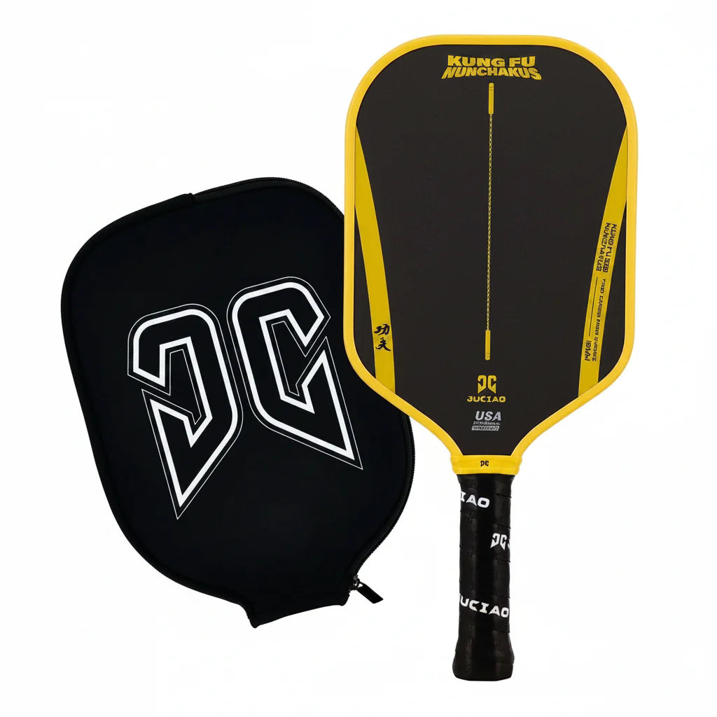 Thermoformed Carbon Fiber Pickleball Paddle with Textured Surface – 16mm