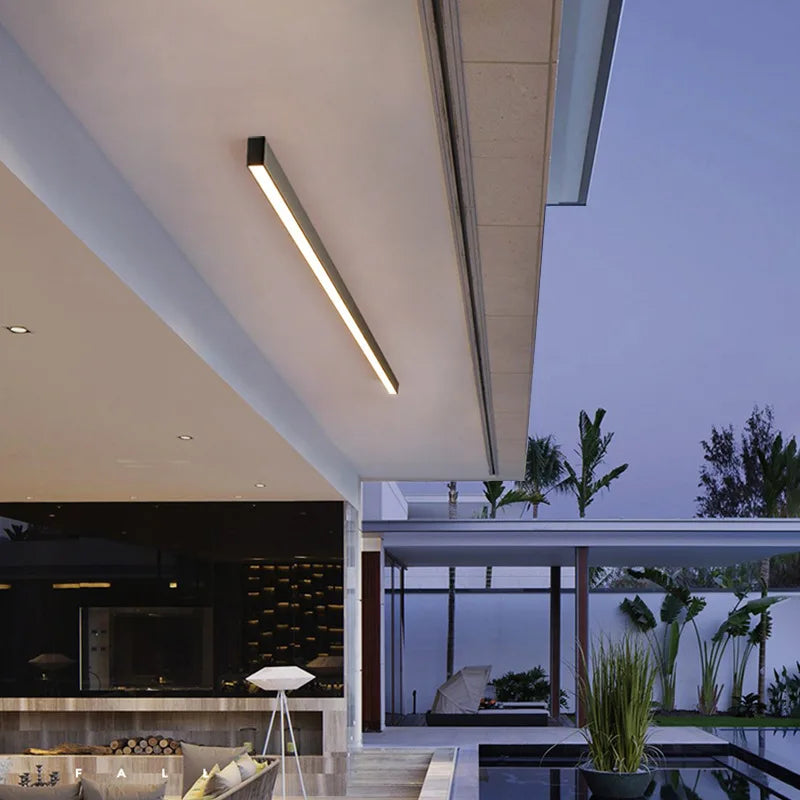Modern Minimalist Narrow Long Balcony Ceiling Light for Bedroom