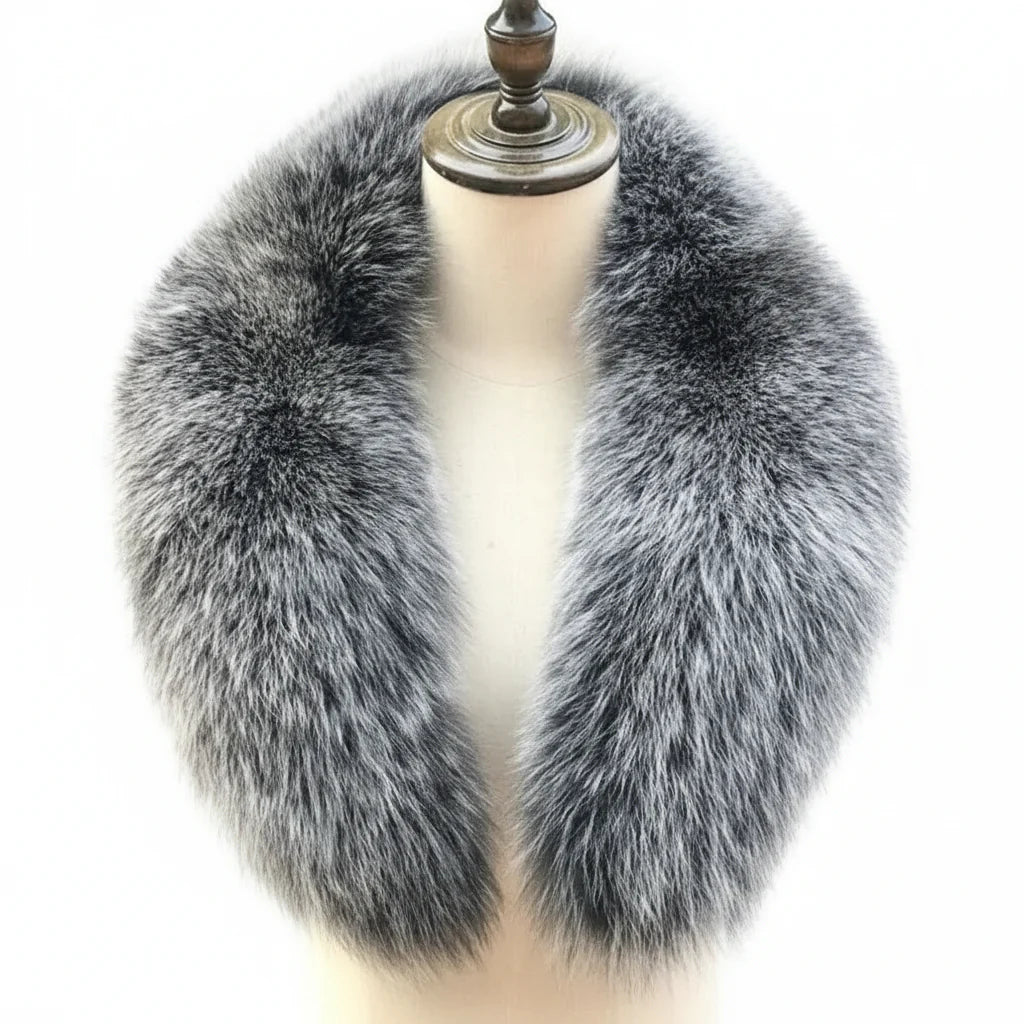 Women's Oversized Fur Collar Winter Shawl Scarf