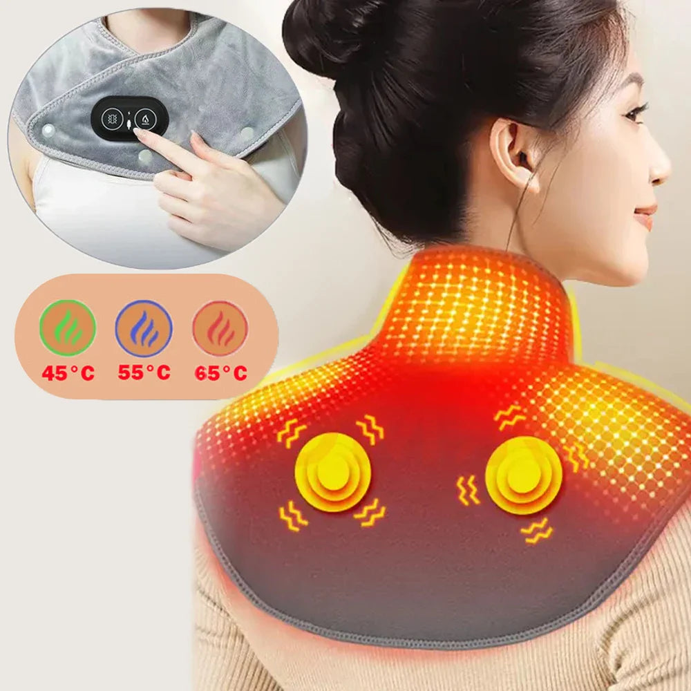 Electric Neck Shoulder Massager Grey
