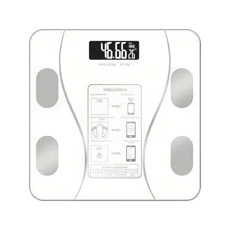 Smart Bluetooth Body Fat Scale White