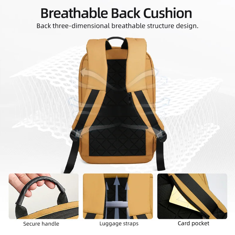 15.6-Inch Thin Laptop Backpack Yellow