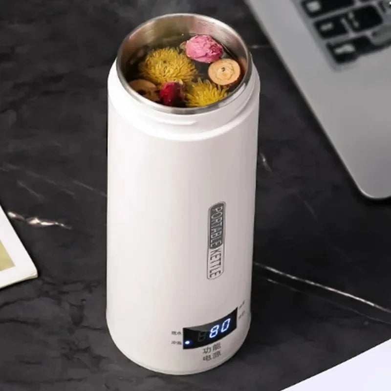 500ML Portable Electric Kettle Thermal Cup