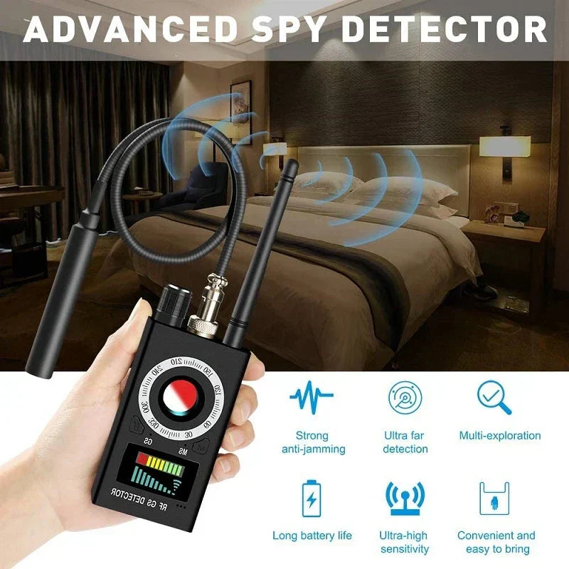 Portable Multi-Function RF Signal Detector – Wireless Camera, GPS & RF Signal Scanner