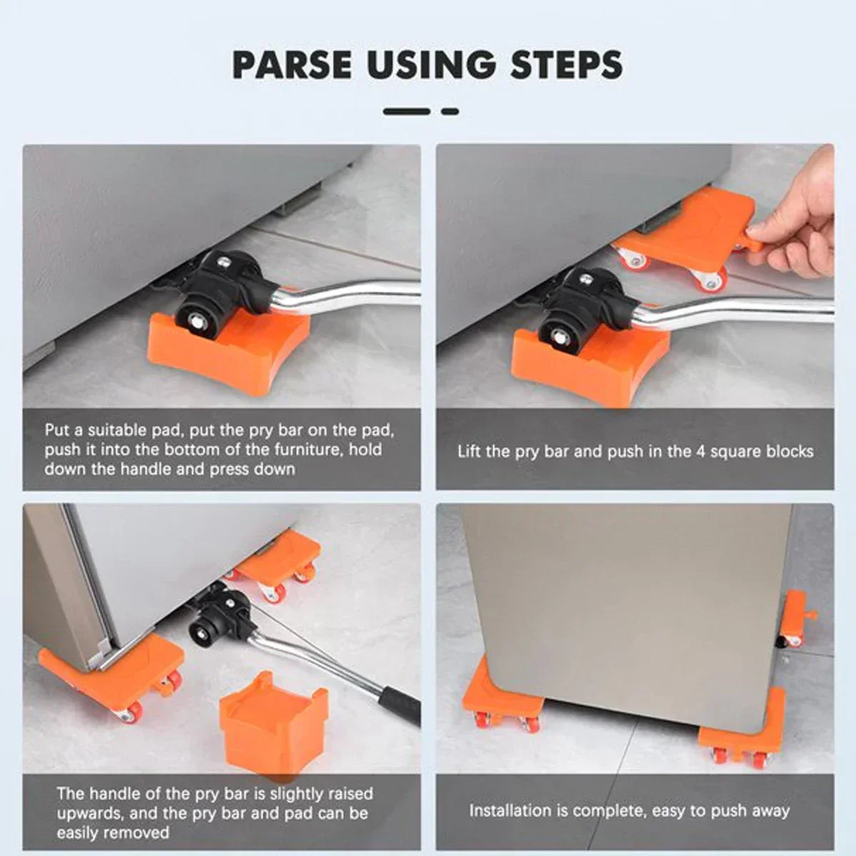400KG Heavy Duty Furniture Lifter Transport Mover Tools