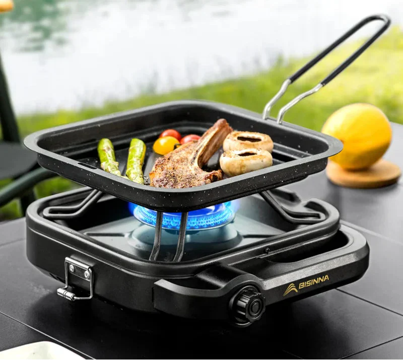 4200W Camping Gas Stove Black