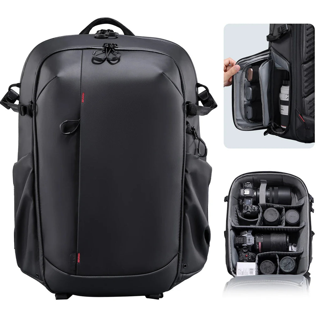 22L Waterproof Camera Backpack Black