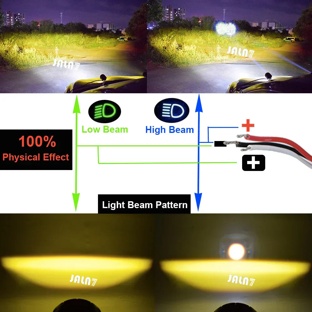 3 Inch LED Lights Pods 4x4 Offroad Driving Spotlight Fog Lamp