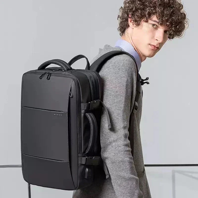 Expandable Travel Backpack Black