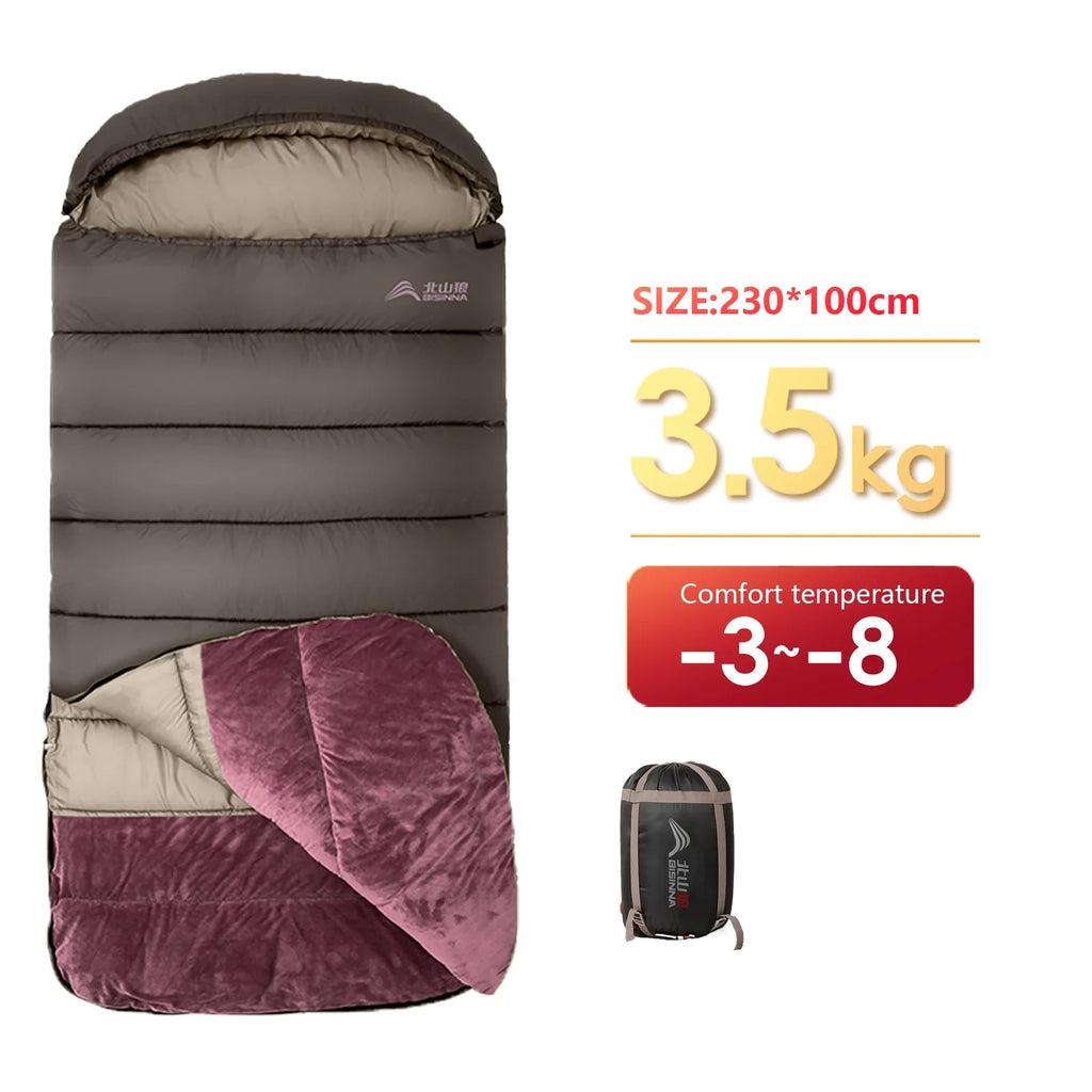XL Winter Sleeping Bag – Lightweight Widen Long Outdoor Camping Bag