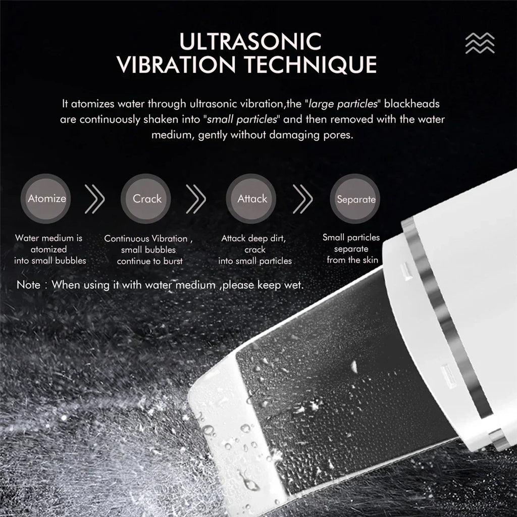 Ultrasonic Skin Scrubber, EMS Massager, LED Light Therapy Beauty - Illuminate, Lift, and Rejuvenate Your Skin