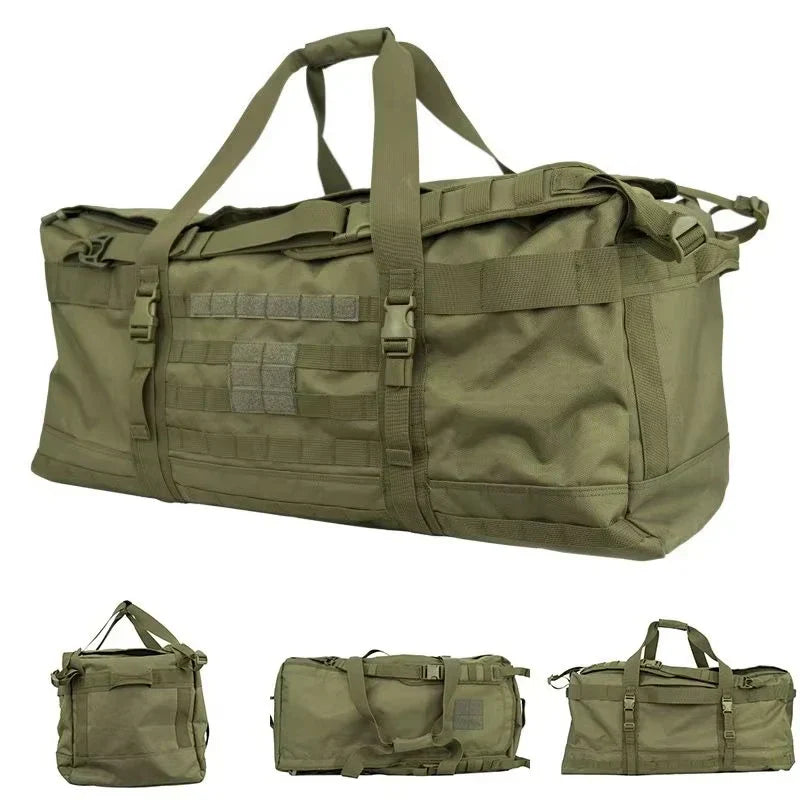 106L Tactical Duffel Bag Large Capacity Travel Backpack Green