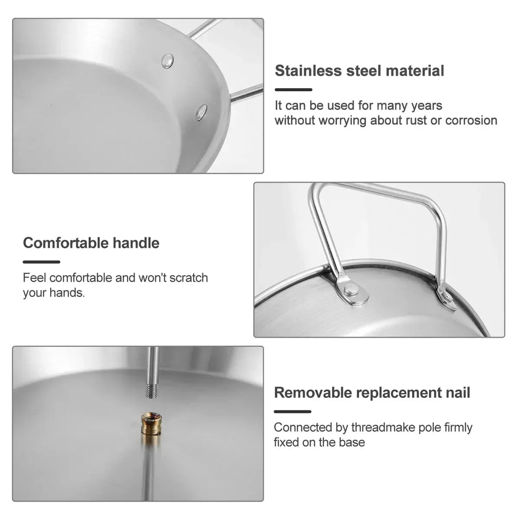 Vertical Meat Skewer Rack Silver