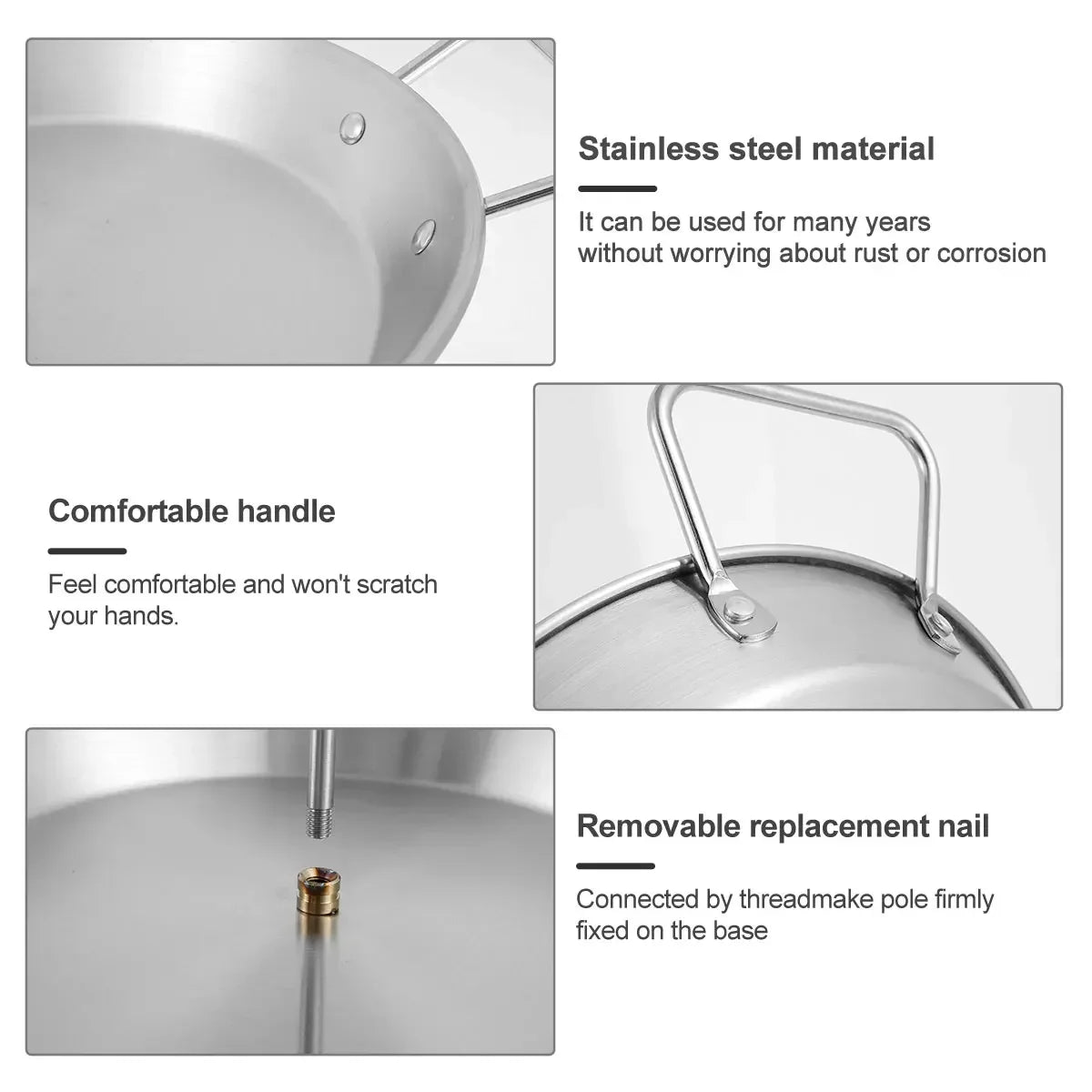 Vertical Meat Skewer Rack Silver