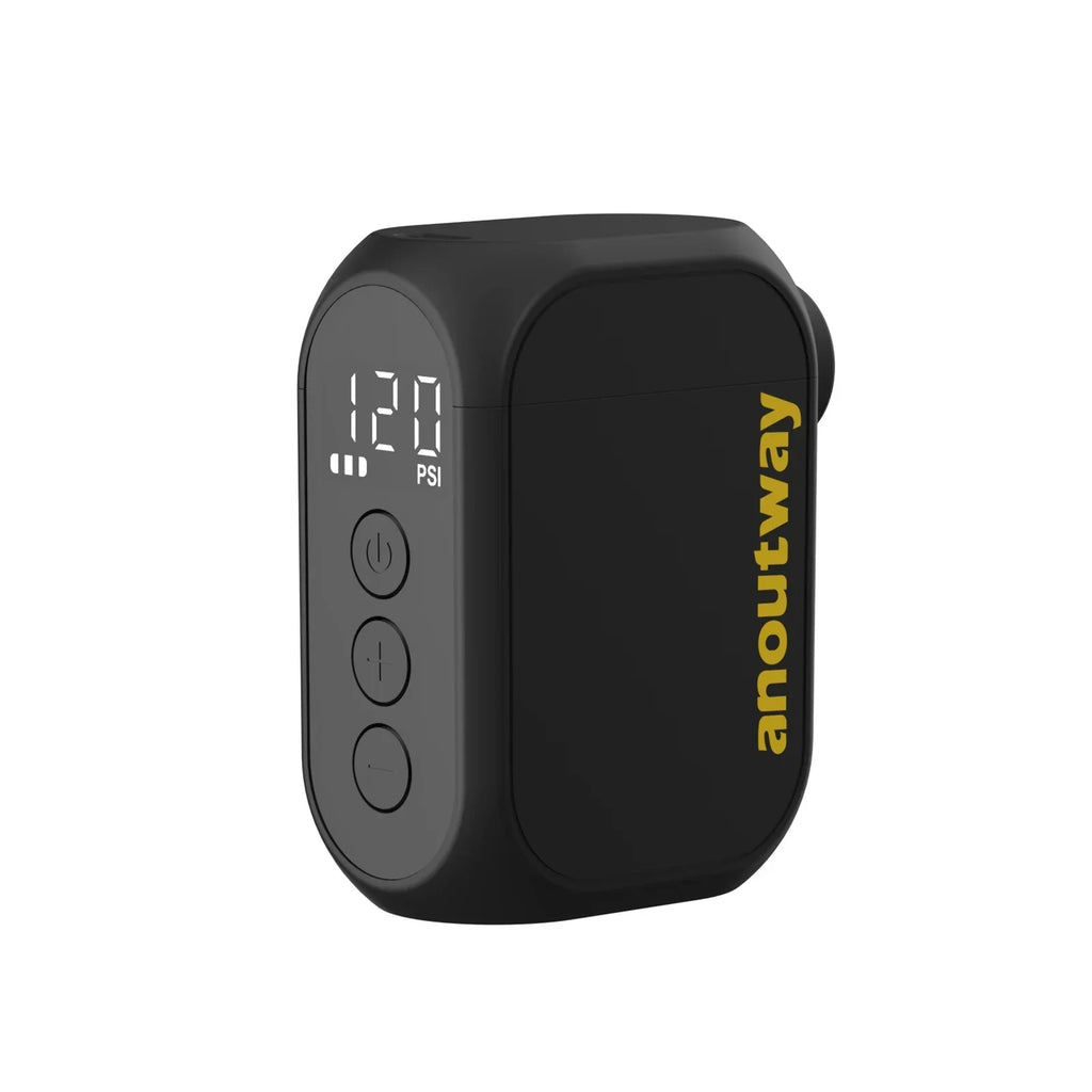Pro Mini Electric Bike Pump Cordless Tire Inflator with Digital Screen Black