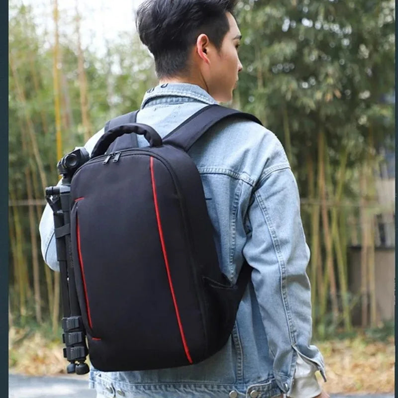 Professional Waterproof Camera Backpack Red