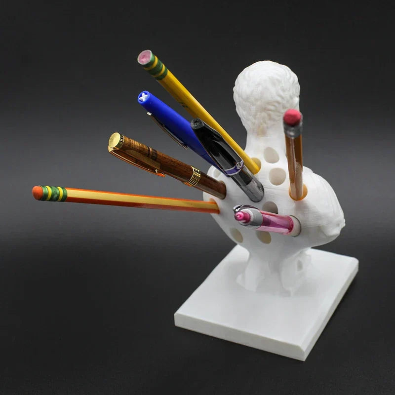 Julius Caesar statue Office Desk Pen Holder