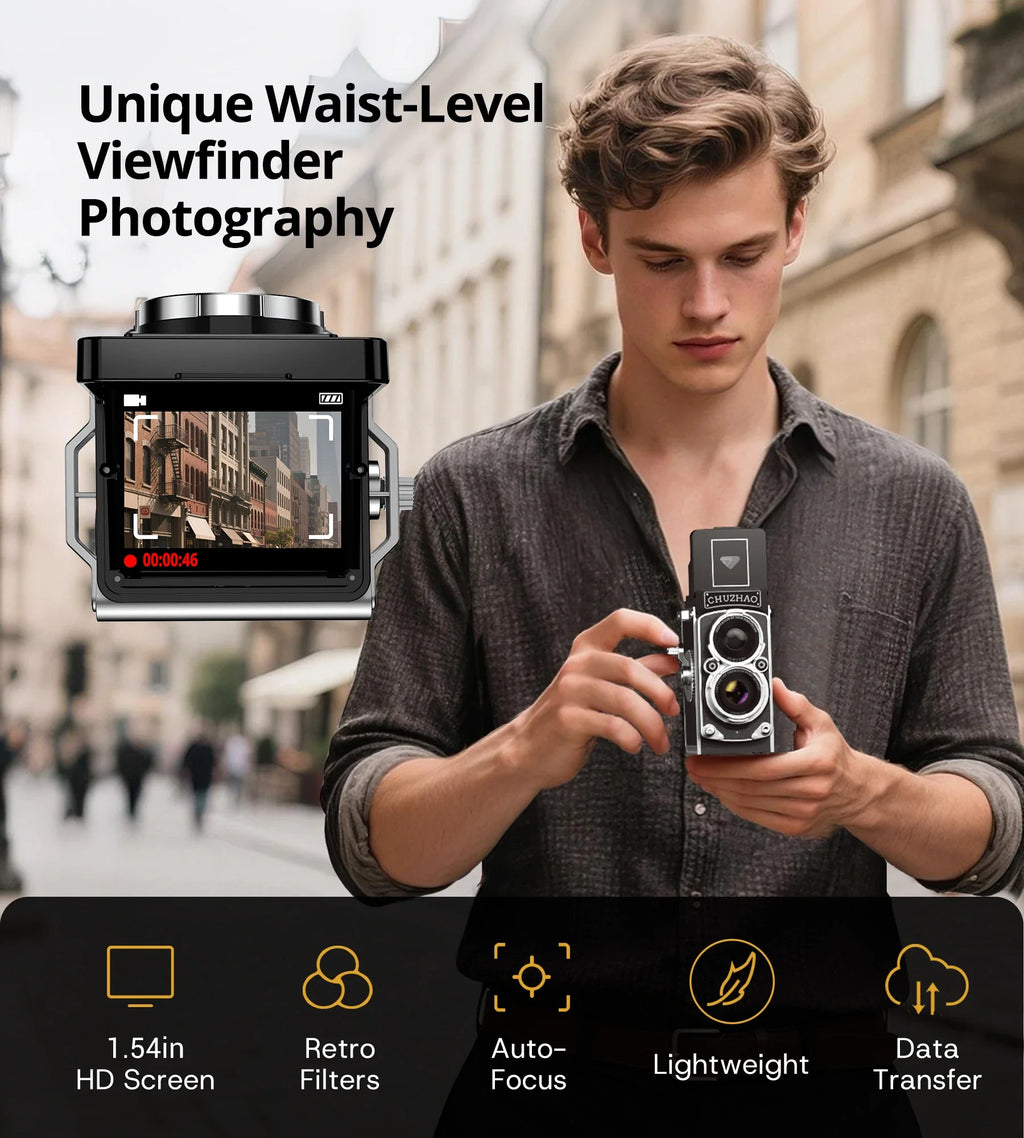 Mini Retro Digital Camera Black