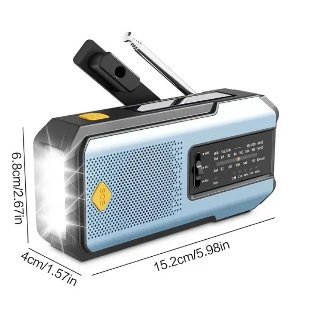2000mAh Weather Emergency Radio Blue