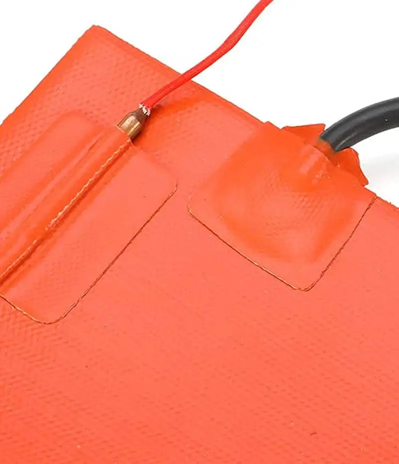 Silicone Rubber Heating Pad – Electric Heating Wrap with Thermostat & Temperature Sensor (3x16 inches)