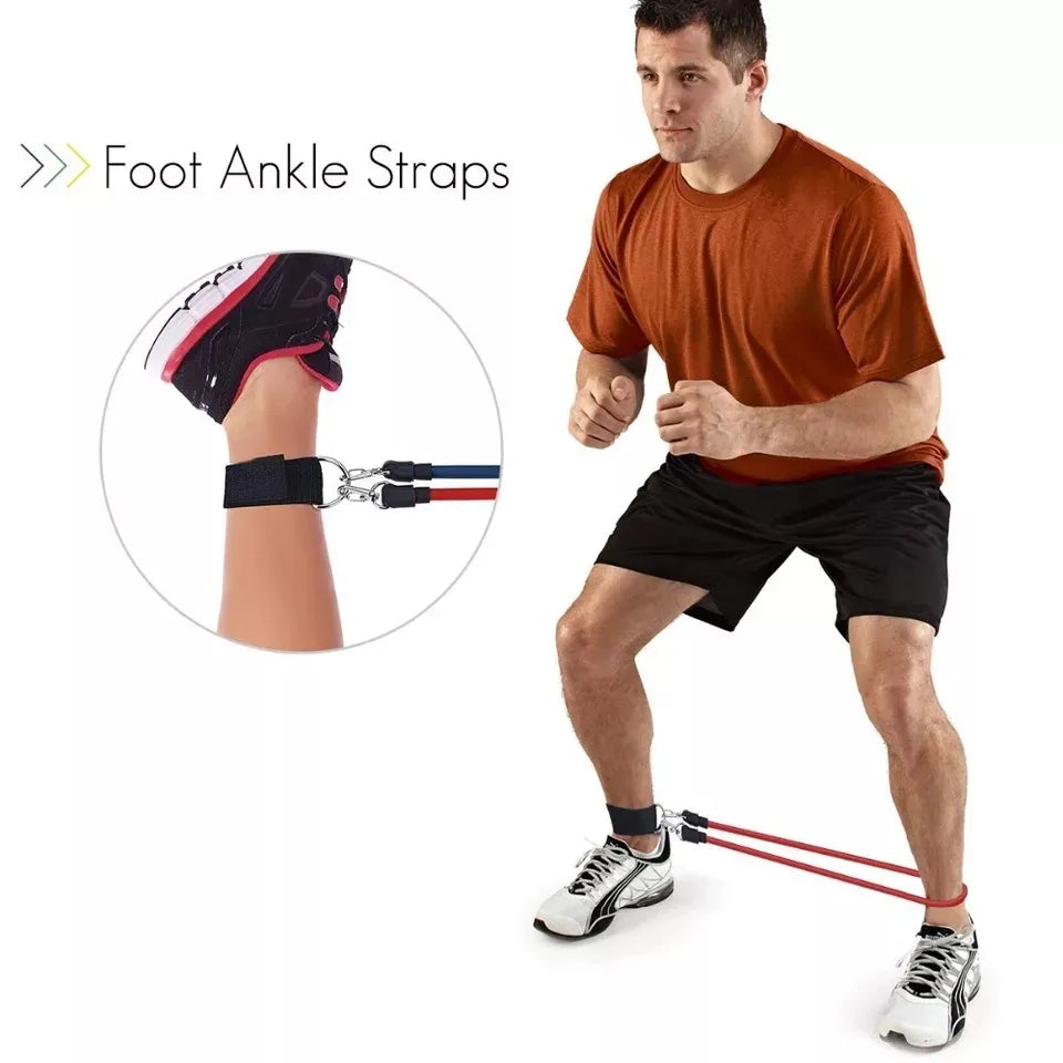 150LBS Portable Resistance Bands for Bodybuilding and Fitness
