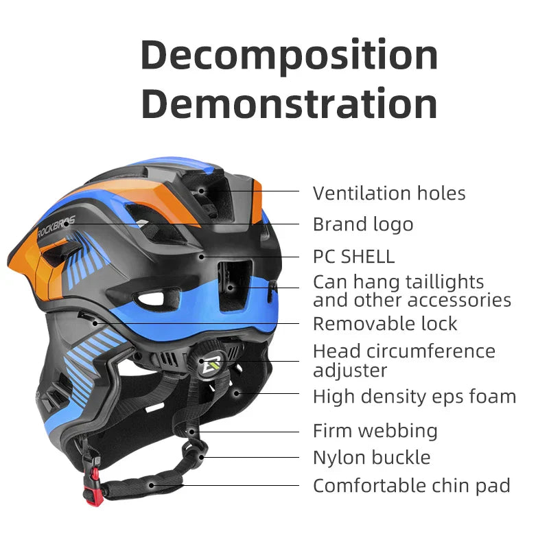TT-32SOBL Youth Bicycle Safety Helmet 54–58cm Orange