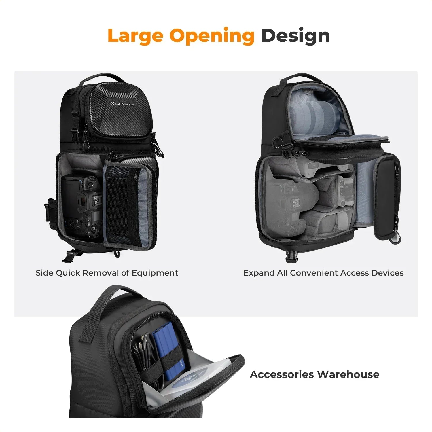 10L Hardshell Camera Sling Bag Grey