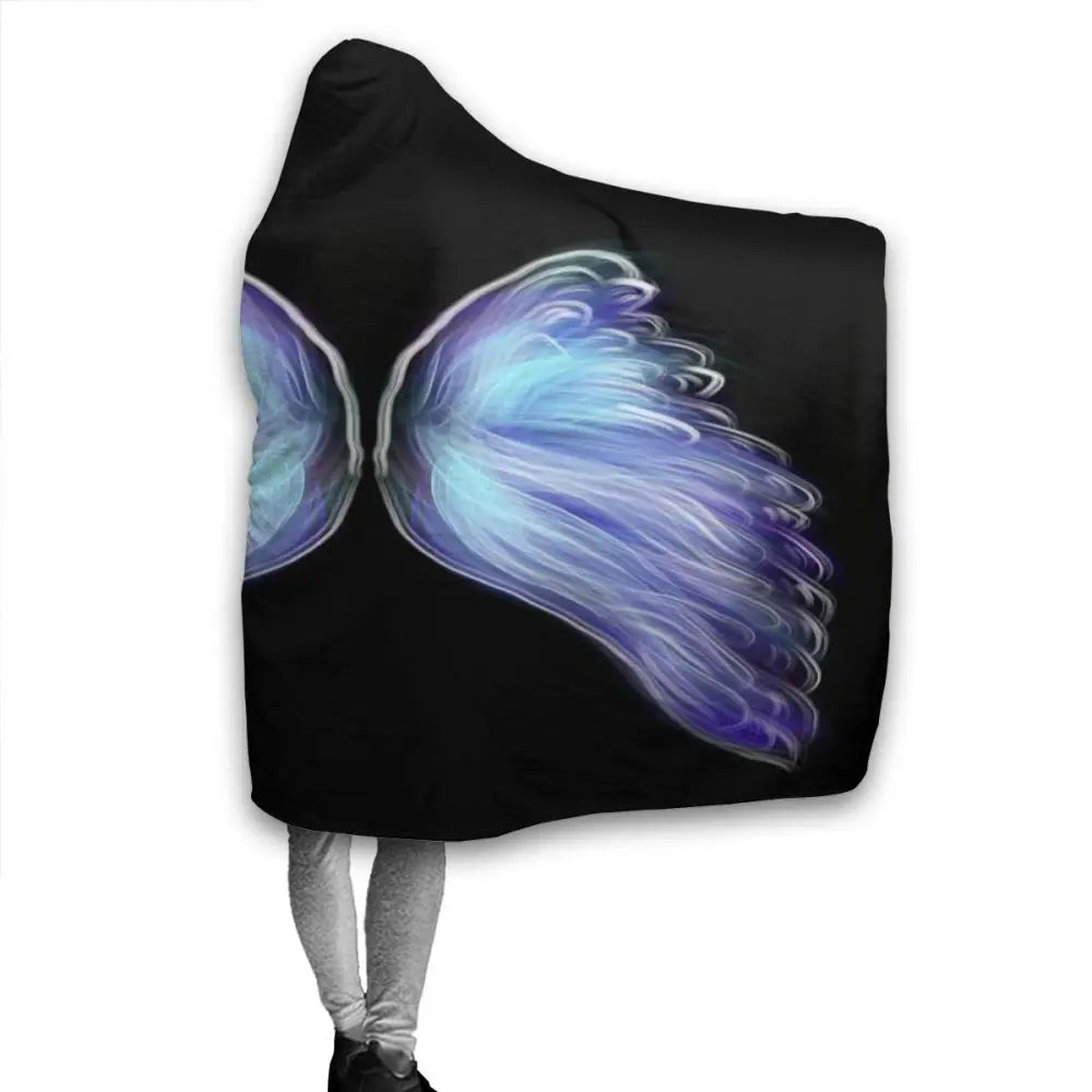 Gothic Sherpa Hooded Blanket