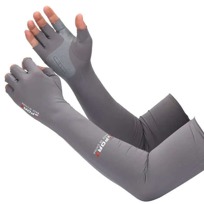Outdoor Sports Summer Cooling Arm Sleeves Gloves