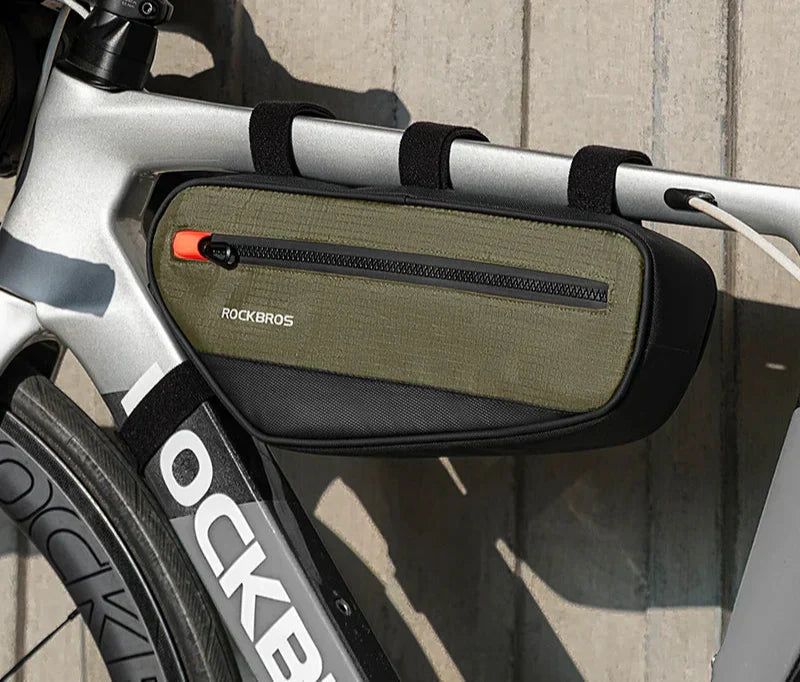 1.7L Bicycle Frame Tube Bag Reflective Green