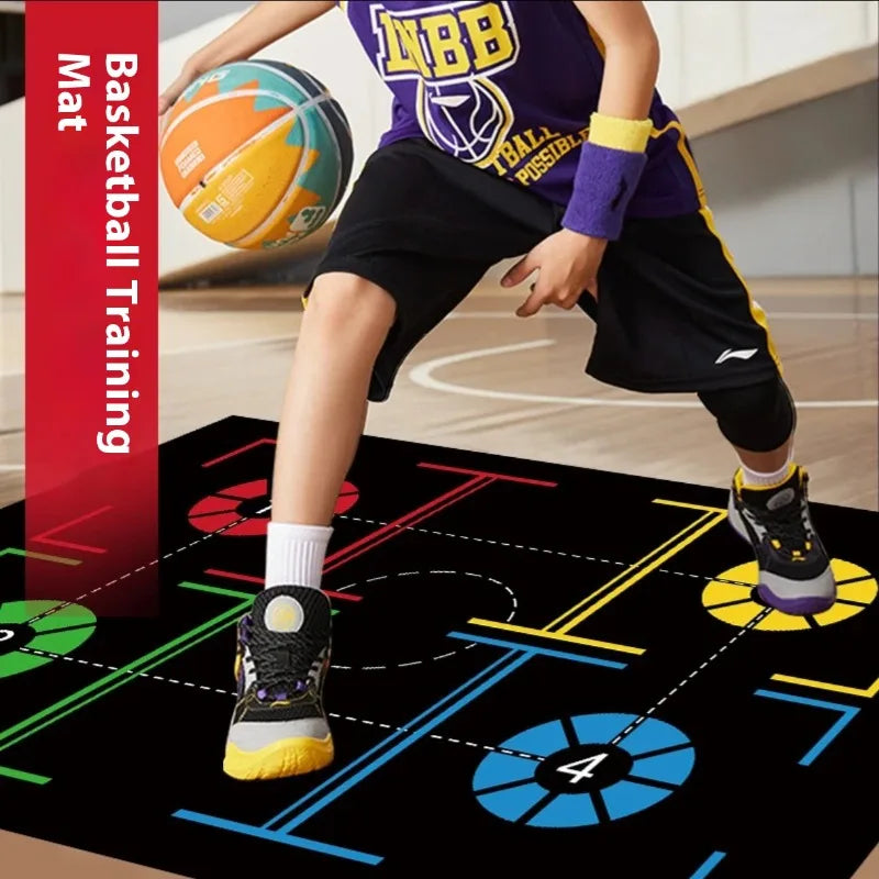 Kids Basketball Training Mat – Non-Slip Flannel Indoor Sports Practice Mat