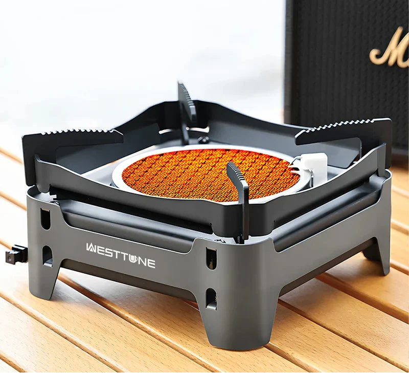 3600W Camping Infrared Gas Stove Grey