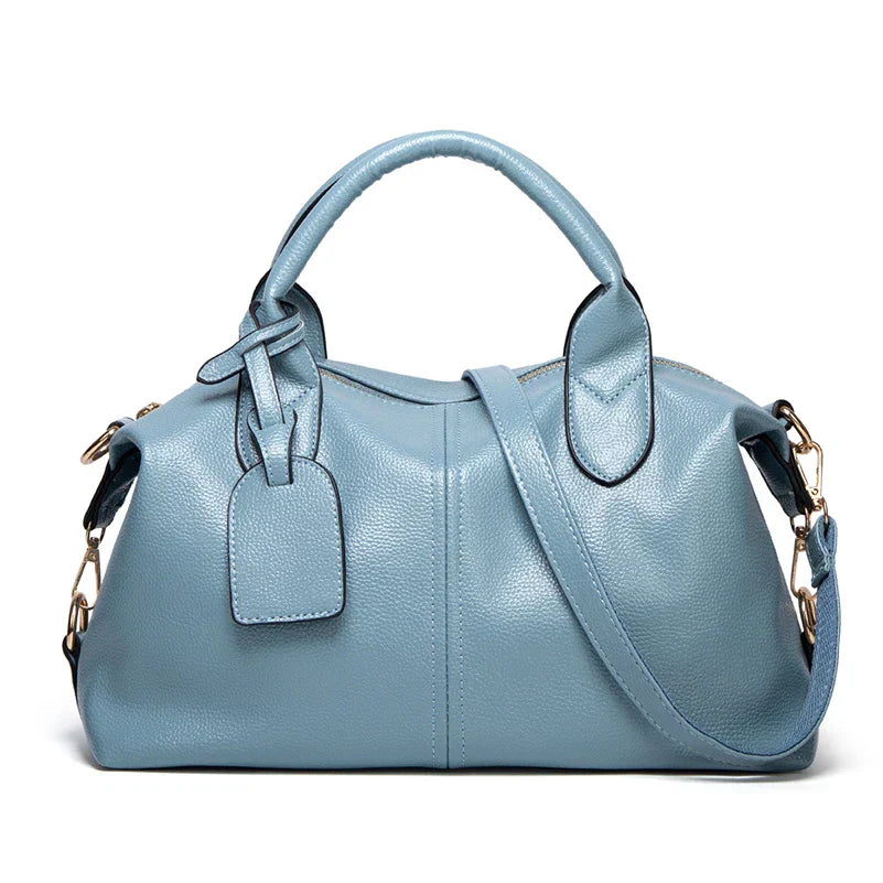 Women's Large Capacity Oil Wax Leather Tote Bag