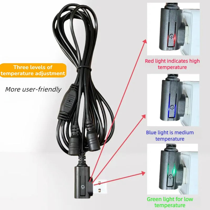USB Rechargeable Heated Winter Gloves with Touchscreen & Anti-Slip Grip