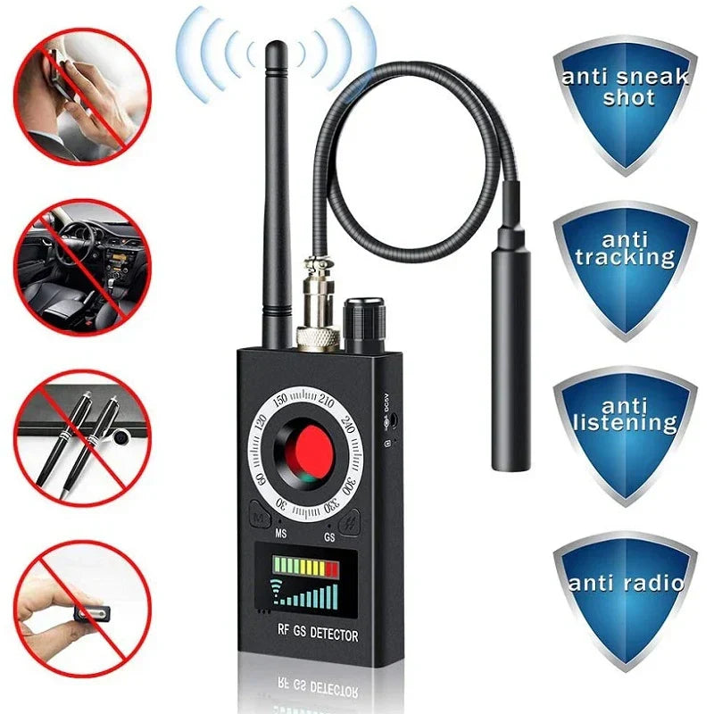 Portable Multi-Function RF Signal Detector – Wireless Camera, GPS & RF Signal Scanner