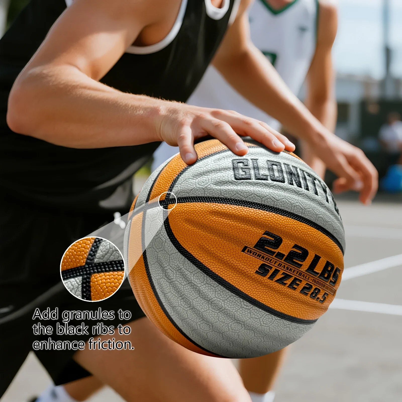 Heavy Weighted Training Basketball 3 lbs – Official Size 29.5" Non-Slip Indoor & Outdoor Practice Ball