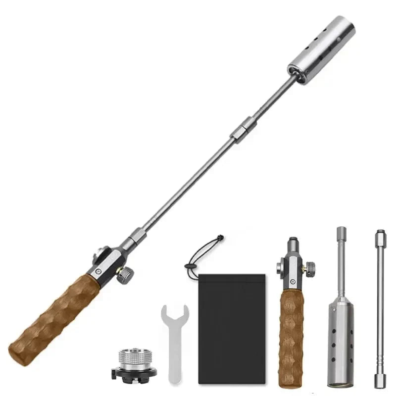 Three-Stage Outdoor Gas Burner Torch Silver