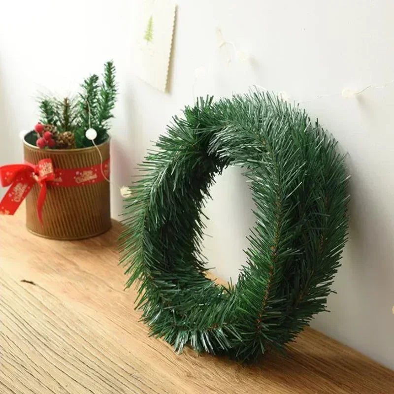 5.5m Festive Christmas Garland | Artificial Rattan in Lush Green