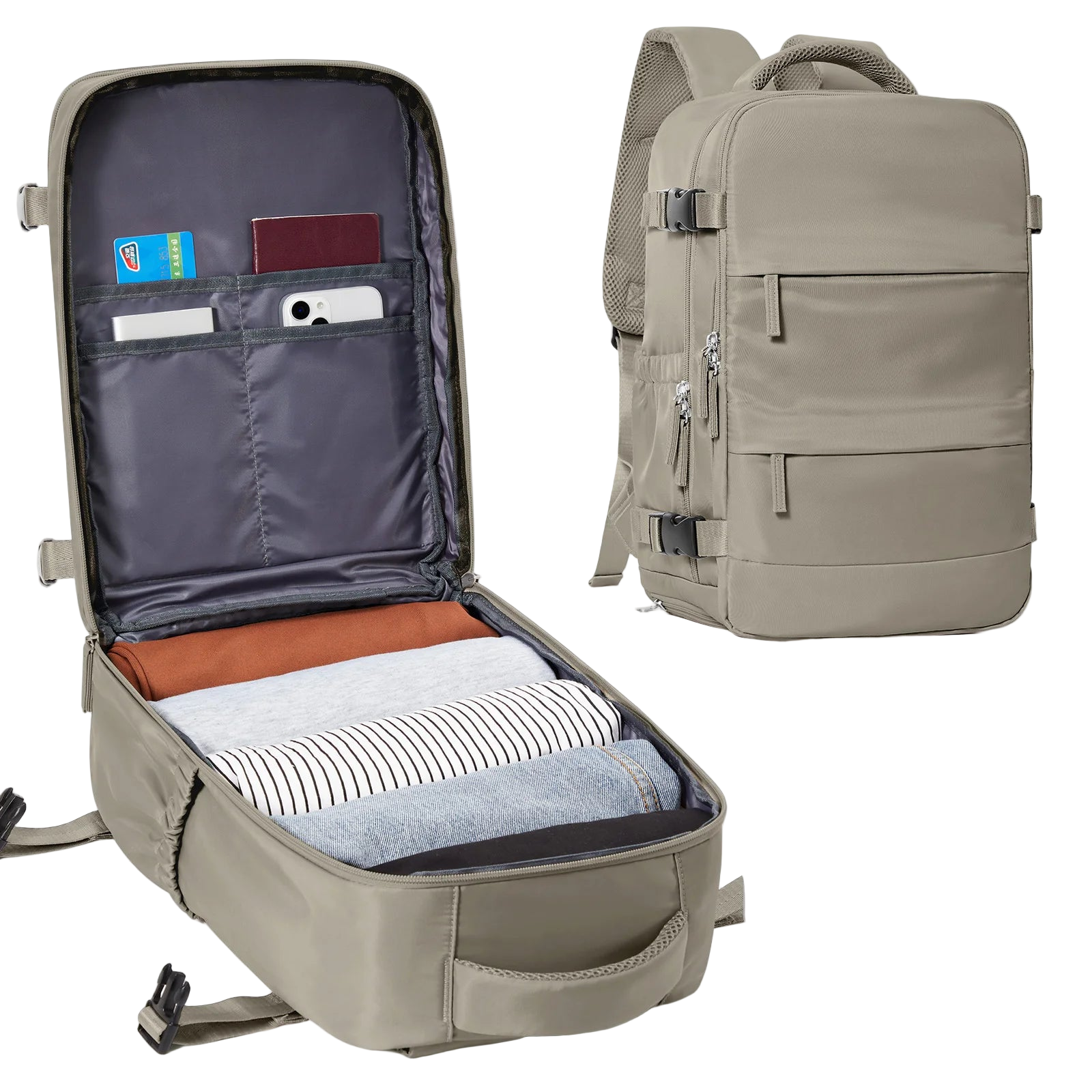 Waterproof Laptop Backpack Grey